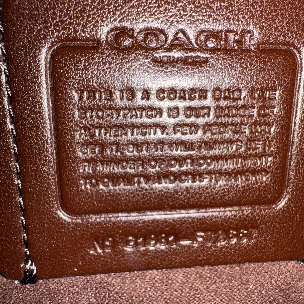 Coach Zoe Carryall Teal Leather Tote Crossbody Bag Creed G1981-F72667 - Picture 13 of 14